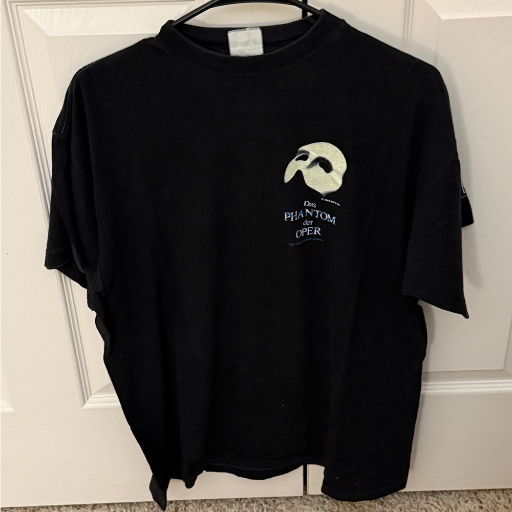 Vintage Phantom of the Opera Das Phantom der Oper German Black Shirt L/XL